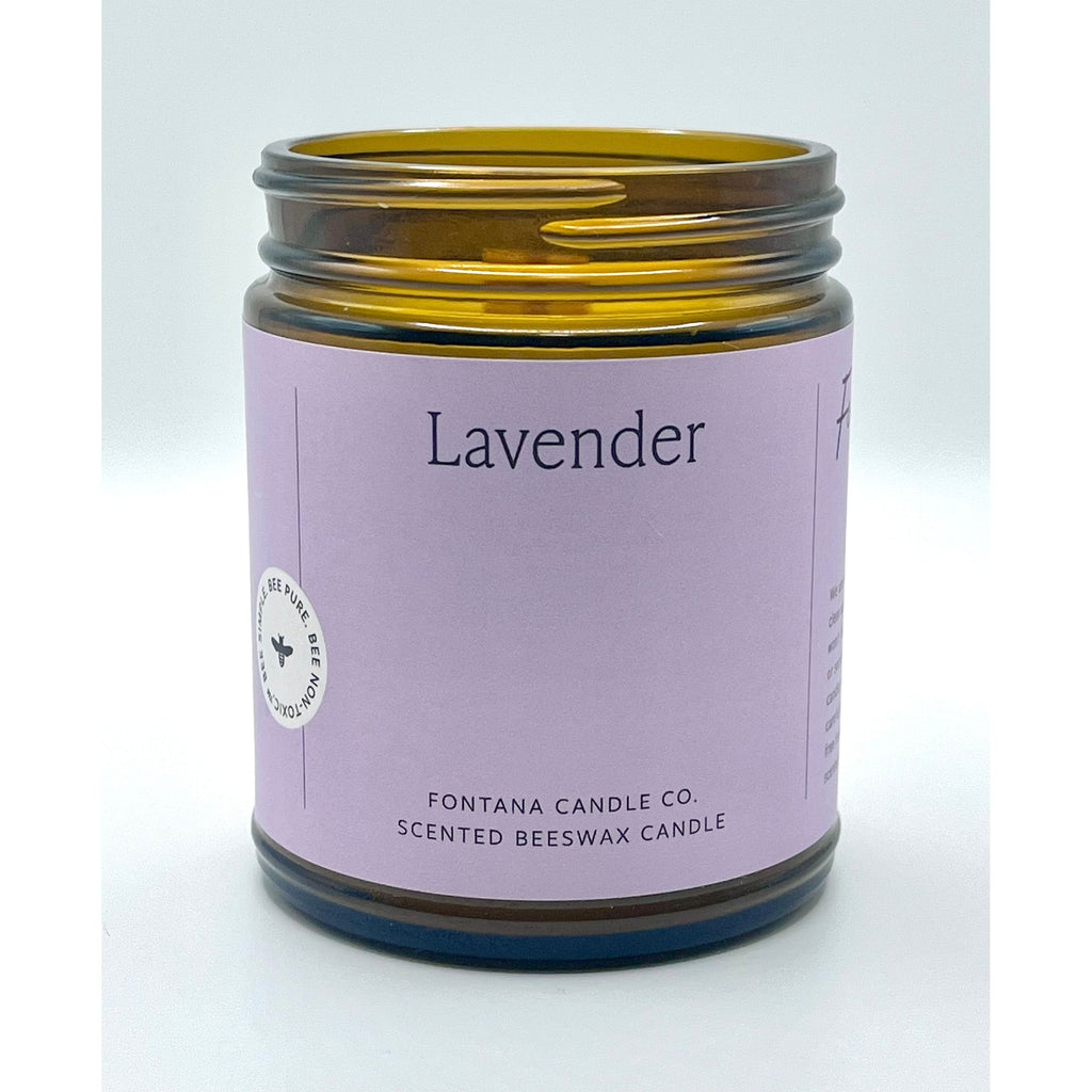 Lavender Beeswax & Essential Oil Jar Candle: Non-Toxic