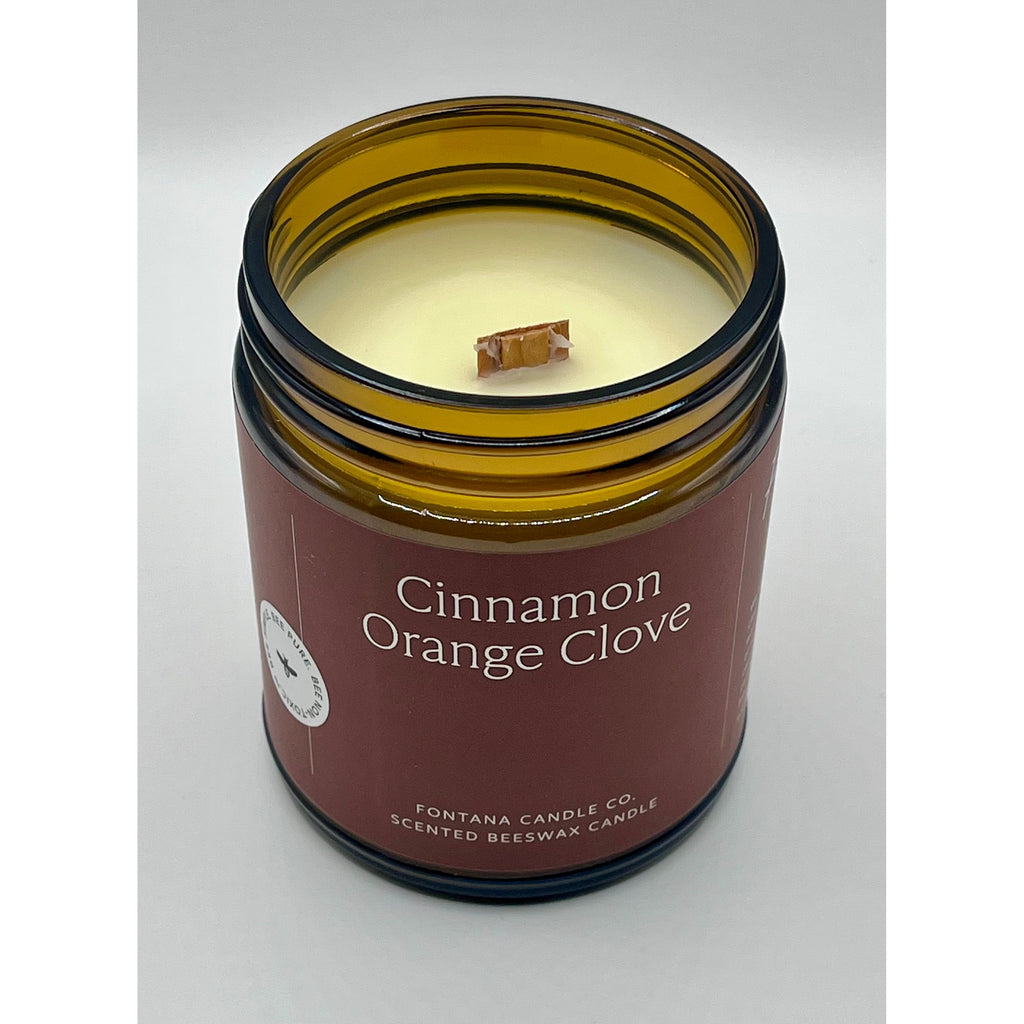 Cinnamon Orange Clove Beeswax & Essential Oil Jar Candle
