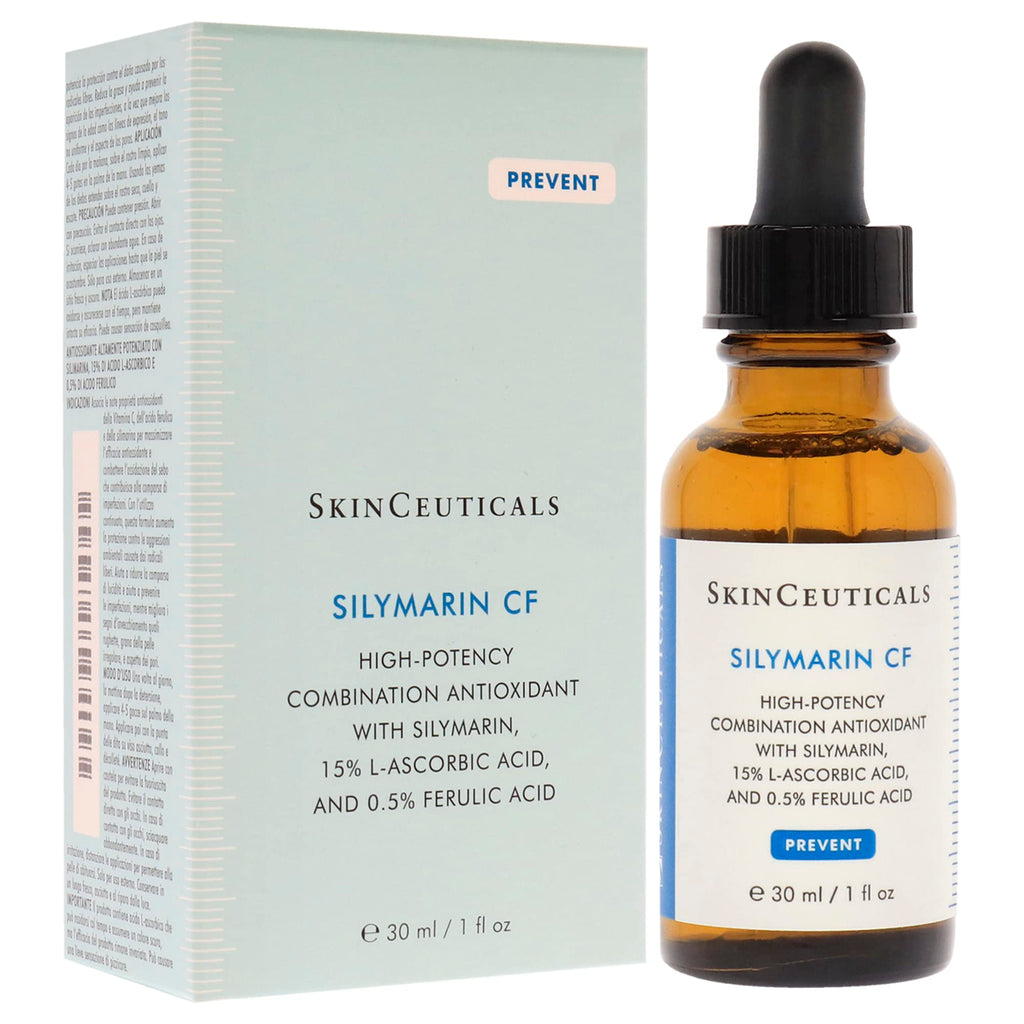 Skinceuticals Antioxidant Serum Silymarin CF - Vitamin C Serum for Anti-Aging & Acne-Prone Skin