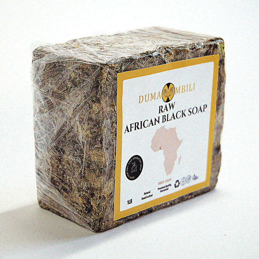 Auténtico jabón negro africano para el acné | Cuidado de la piel orgánico para una piel clara y radiante