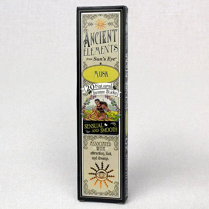 Box of Ancient Elements Musk incense sticks on a white background Sun's Eye Scentsium Sun's Eye Scentsium