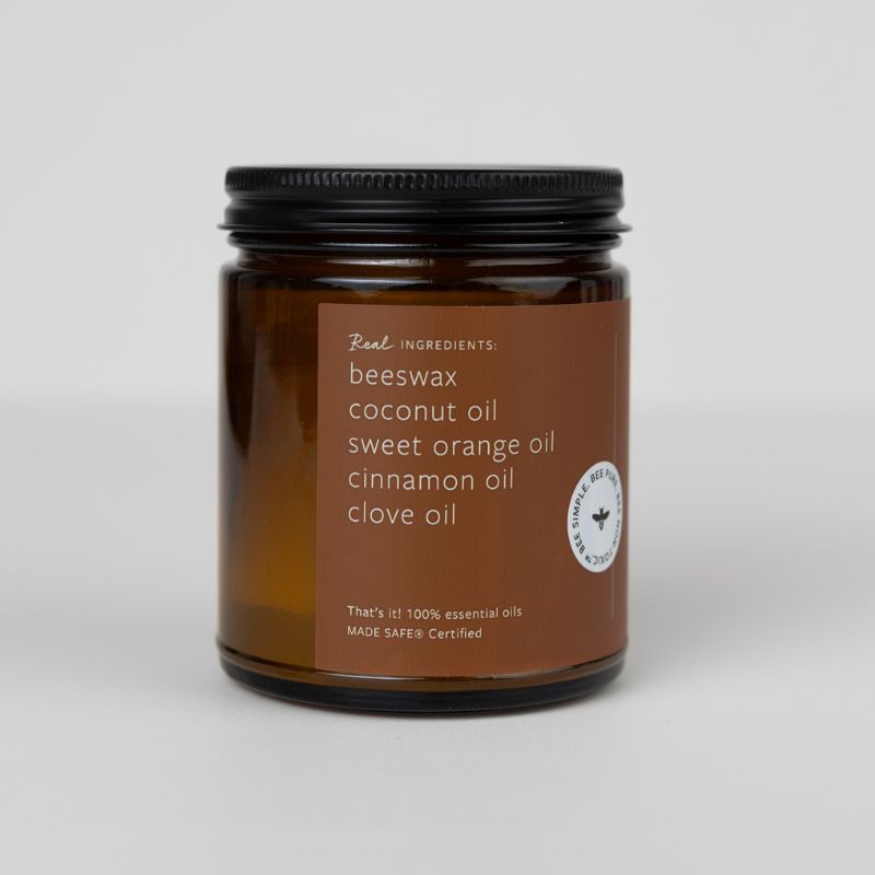 Cinnamon Orange Clove candle in a jar