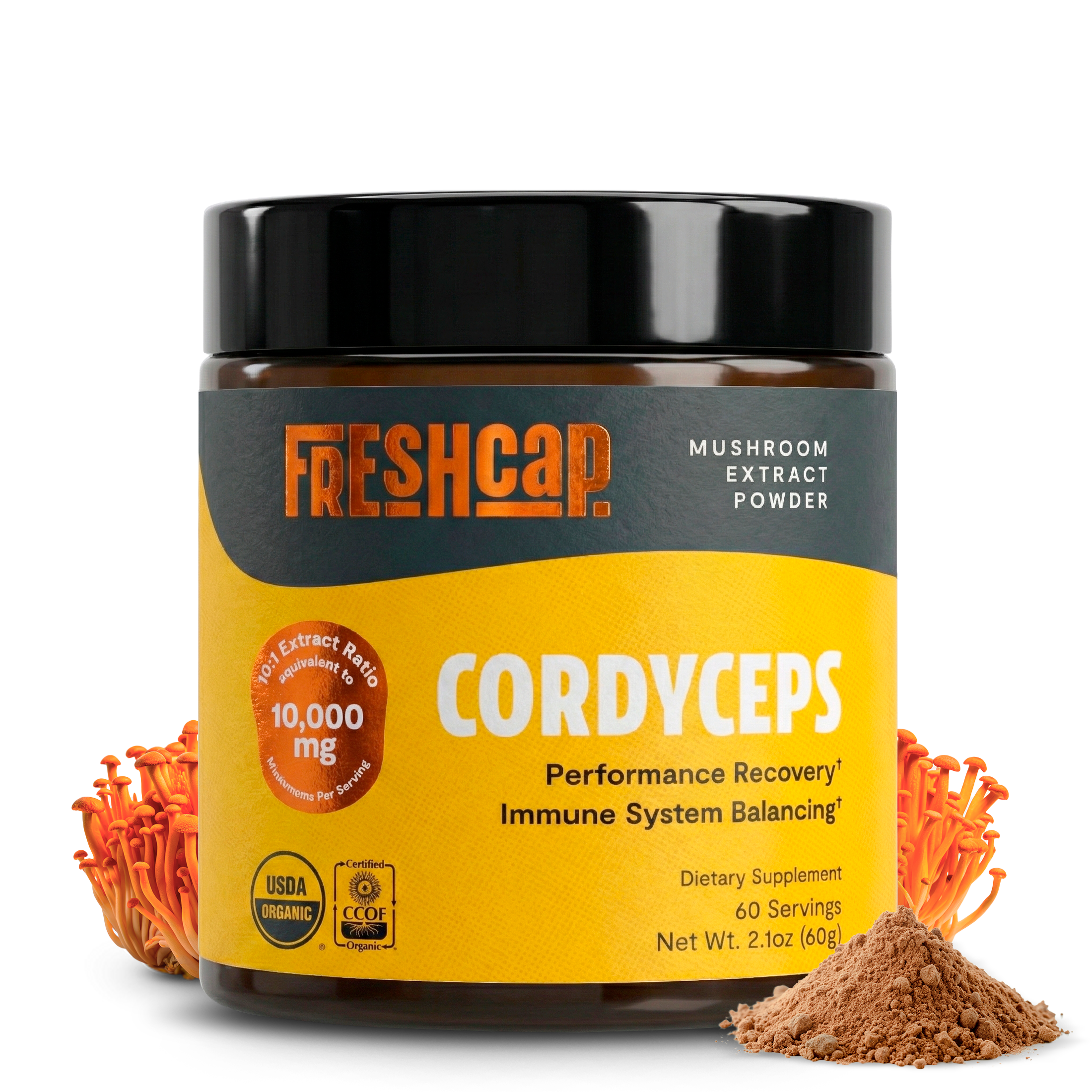 Extracto en polvo de hongo Cordyceps