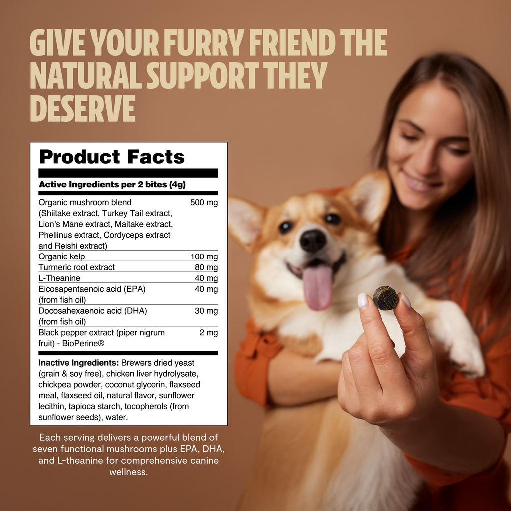 Shroomies for Dogs Organic Mushroom Complex