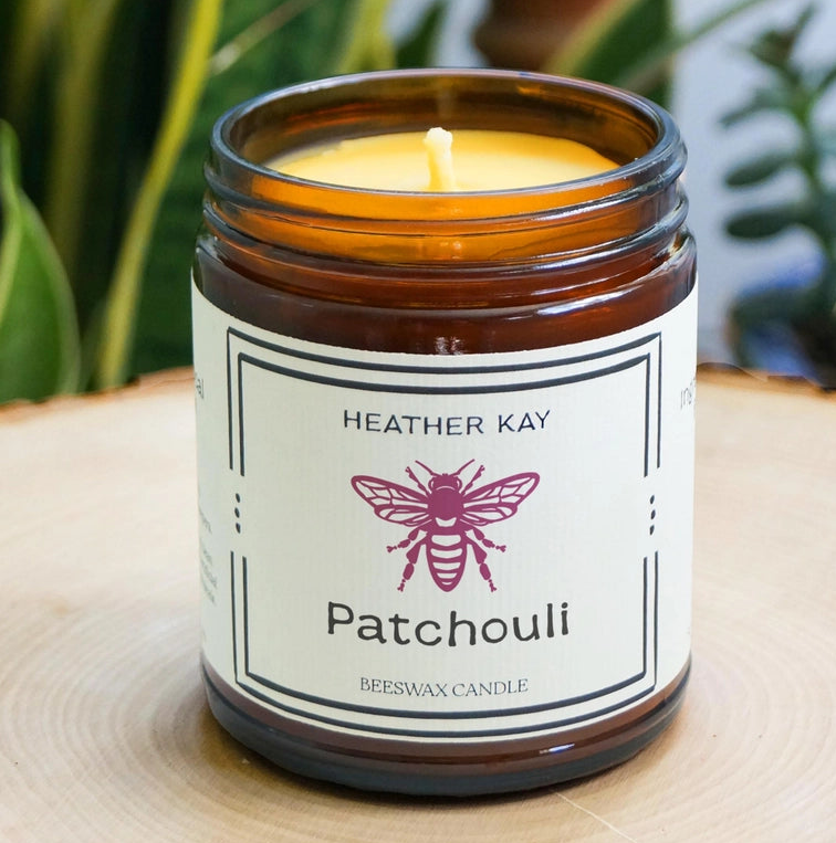 Patchouli Essential Oil Beeswax Candle
