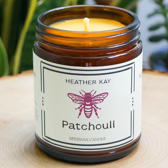Patchouli Essential Oil Beeswax Candle