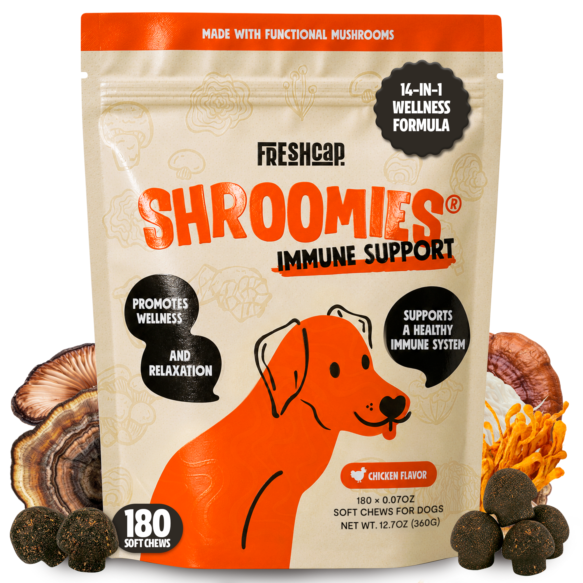 Complejo de Hongos Orgánicos para Perros