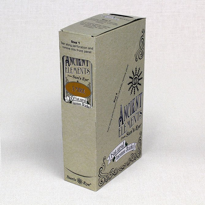 Box of Ancient Elements Incense Sticks on a white background