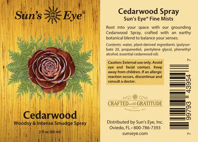 Atomizador de Madera de Cedro 2 fl oz