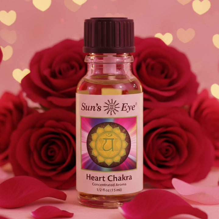 Suns Eye Heart Chakra Oil Concentrate 1/2 oz Bottle