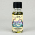 Bottle of Sun's Eye Lavender Bouquet concentrated aroma on a gray background