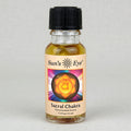 Bottle of Sun's Eye Sacral Chakra concentrated aroma on a light gray background
