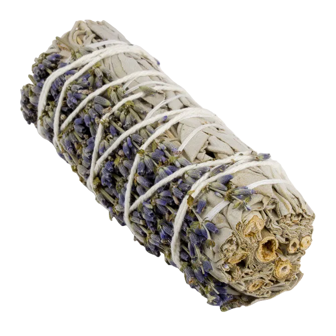 Atado de salvia y lavanda