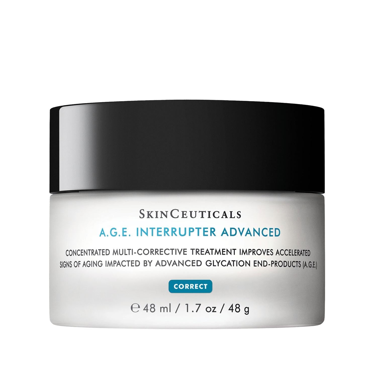 Skinceuticals A.G.E. Interrupter Advanced: Crema facial antienvejecimiento para la reducción de arrugas, reparación y rejuvenecimiento de la piel | Cuidado de la Piel Avanzado